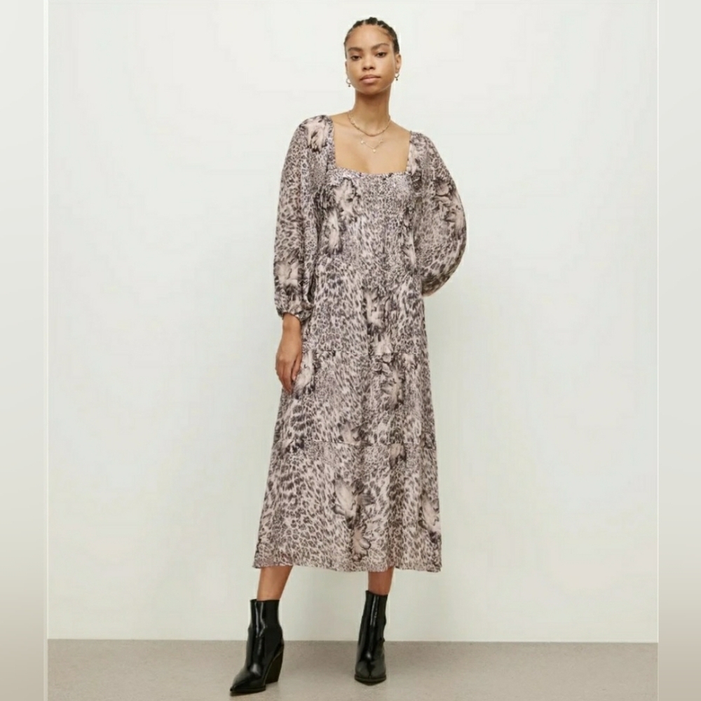 Allsaints Amara Laertes Maxi Dress Sz 8 All Saints